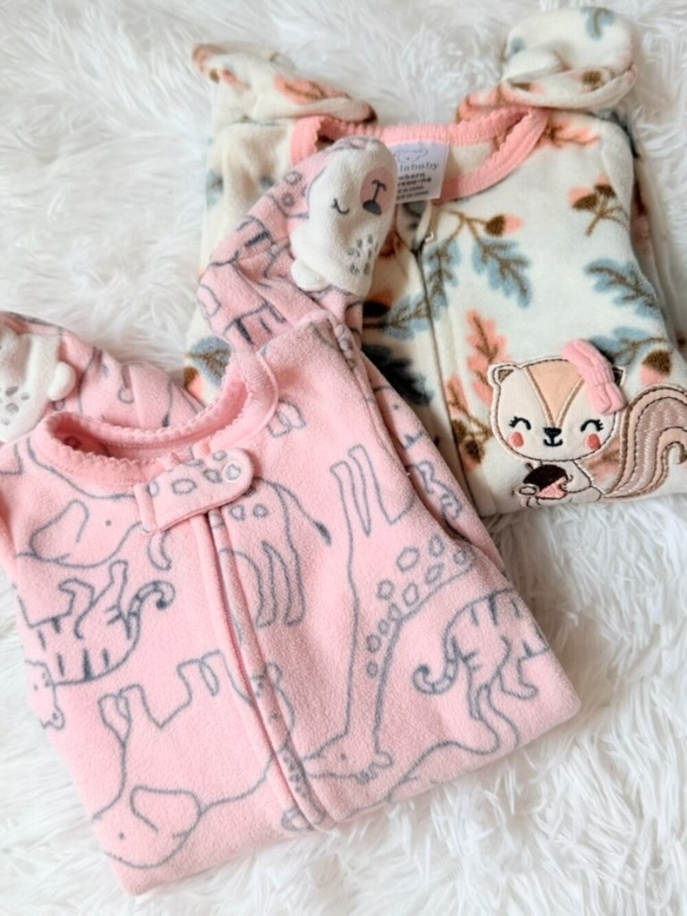 Warm Cozy Sleepers with Cute Animal Footies | Baby Newborn